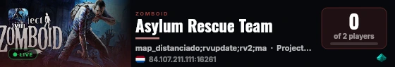 Asylum Rescue Team live status badge