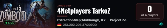 4Netplayers TarkoZ live status badge