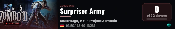 Surpriser Army live status badge