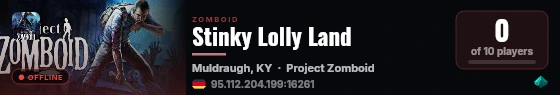 Stinky Lolly Land live status badge