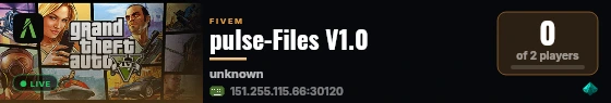 pulse-Files V1.0 live status badge