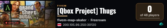 [Qbox Project] Thugs live status badge