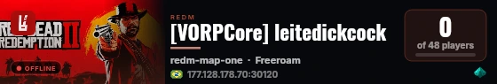 [VORPCore] leitedickcock live status badge