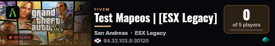 Test Mapeos | [ESX Legacy] live status badge