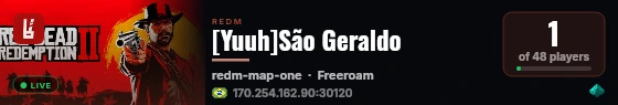[Yuuh]São Geraldo live status badge