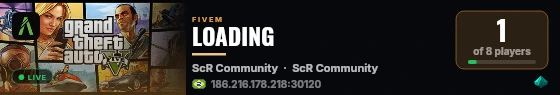 LOADING live status badge