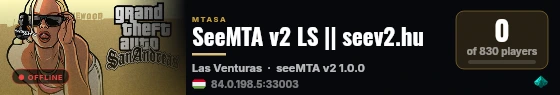 SeeMTA v2 LS || seev2.hu live status badge