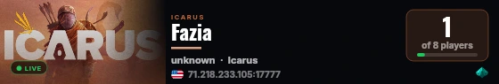 Fazia live status badge