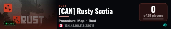 [CAN] Rusty Scotia live status badge
