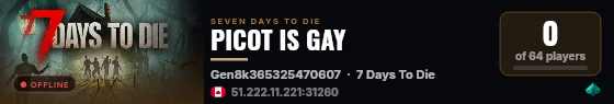 PICOT IS GAY live status badge