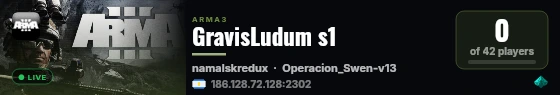 GravisLudum s1 live status badge
