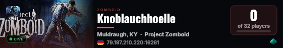 Knoblauchhoelle live status badge
