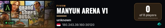 MANYUN ARENA V1 live status badge