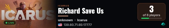 Richard Save Us live status badge