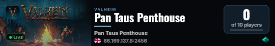 Pan Taus Penthouse live status badge