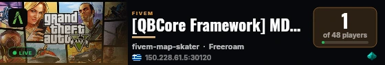 [QBCore Framework] MDT TEST SERVER live status badge