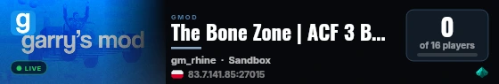 The Bone Zone | ACF 3 Build / Kill | 72h+ live status badge