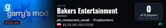 Bakers Entertainment live status badge