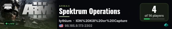 Spektrum Operations live status badge