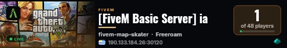 [FiveM Basic Server] ia live status badge