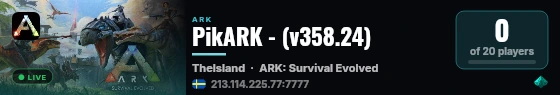 PikARK - (v358.24) live status badge