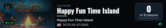 Happy Fun Time Island live status badge