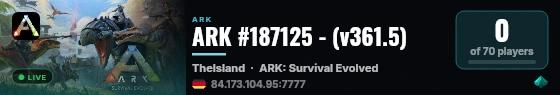 ARK #187125 - (v361.5) live status badge