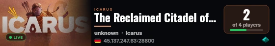 The Reclaimed Citadel of Of Expiratus live status badge