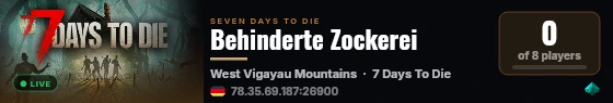 Behinderte Zockerei live status badge