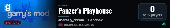 Panzer's Playhouse live status badge