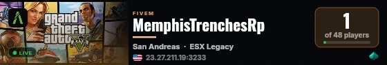MemphisTrenchesRp live status badge