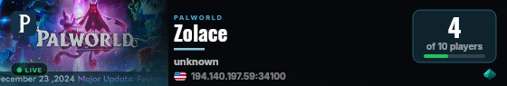 Zolace live status badge