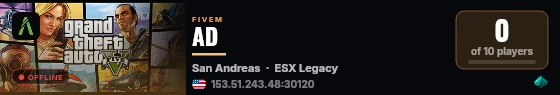 AD live status badge