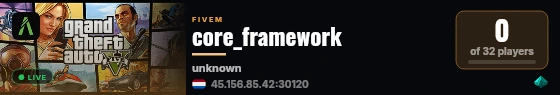 core_framework live status badge