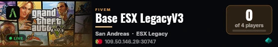 Base ESX LegacyV3 live status badge