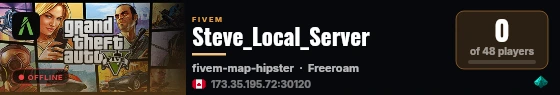 Steve_Local_Server live status badge