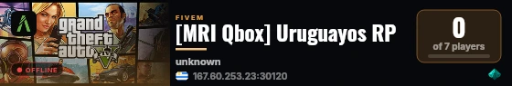 [MRI Qbox] Uruguayos RP live status badge