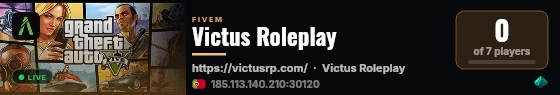 Victus Roleplay live status badge