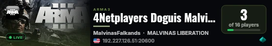 4Netplayers Doguis Malvinas live status badge