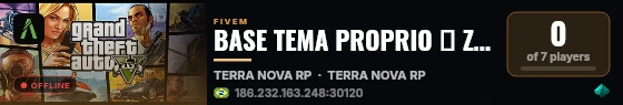 BASE TEMA PROPRIO 💎 ZION RP 💎 | 🏆 DISCORD: https://discord.gg/z4NBEFUAmF live status badge