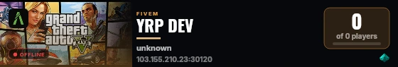 YRP DEV live status badge