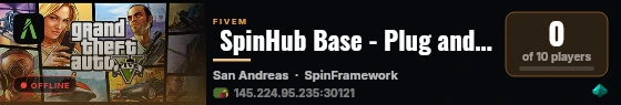  SpinHub Base - Plug and Play live status badge