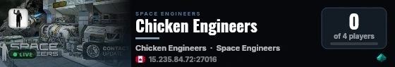 Chicken Engineers live status badge