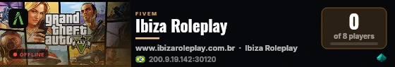 Ibiza Roleplay live status badge