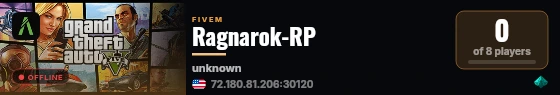 Ragnarok-RP live status badge