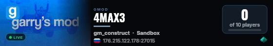 4MAX3 live status badge