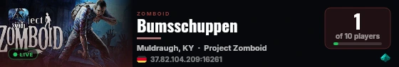 Bumsschuppen live status badge