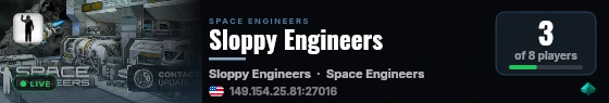 Sloppy Engineers live status badge