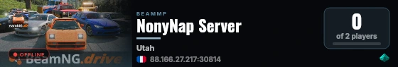 NonyNap Server live status badge