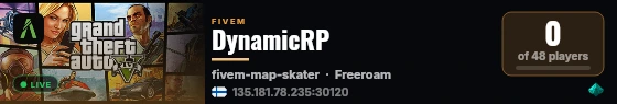 DynamicRP live status badge